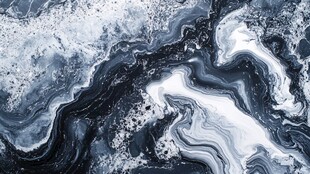 黑白流体艺术抽象纹理图