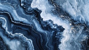 蓝调大理石纹理抽象图案