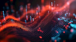 科技感数字波动背景图