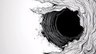 黑白漩涡艺术纹理图案