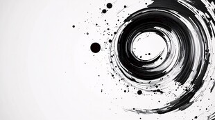 水墨旋涡抽象艺术背景图