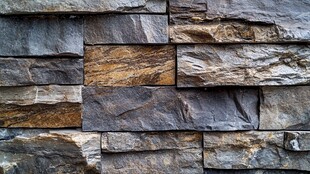 石砌墙面纹理特写