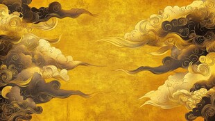 金色祥云背景图