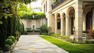 欧式庭院优雅景观步道