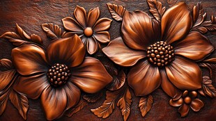 立体雕花装饰图案