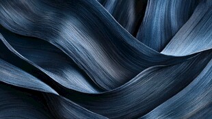 蓝色丝质纹理抽象图案