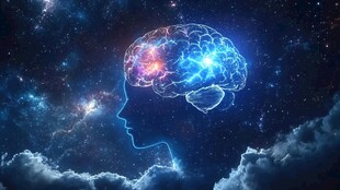 梦幻星空下的大脑与思维