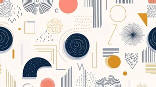 几何抽象图案背景设计