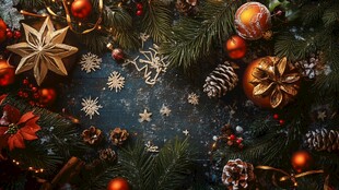 圣诞装饰营造温馨节日氛围