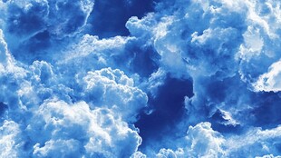 梦幻蓝天云朵美景