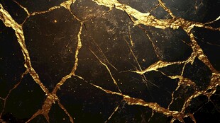 黑金大理石纹理背景图