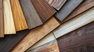 多样实木板材展示