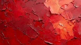 红色质感立体油画纹理