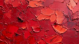 浓郁红色油画质感纹理