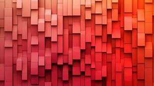 红色立体方块背景纹理