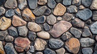 多彩鹅卵石墙面纹理