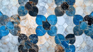 多彩马赛克瓷砖图案设计