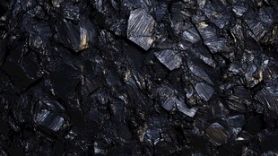 黑色煤块特写纹理