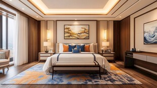 中式典雅卧室室内设计图