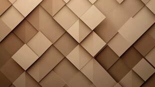 立体方块几何棕色背景图