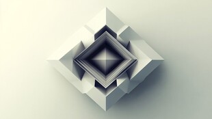 立体几何抽象艺术图案