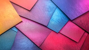 多彩绚丽的渐变质感色块