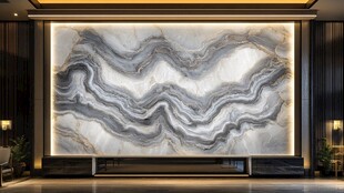 大气大理石纹理客厅背景墙