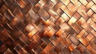铜色编织纹理背景图案