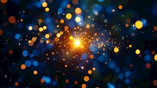 梦幻光斑背景闪耀光芒