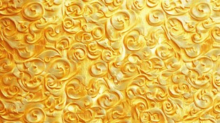 金色雕花纹理图案