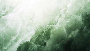 梦幻绿调云海奇幻景象