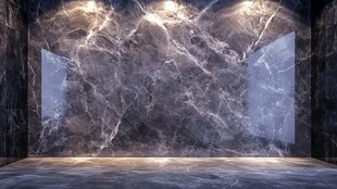 大理石质感室内空间场景