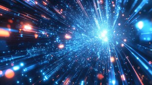 绚丽星芒特效 动感光线绽放