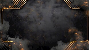 黑金烟雾边框科技风背景