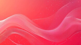 粉色渐变动感波浪背景图