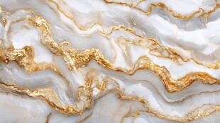 奢华金白大理石纹理图案