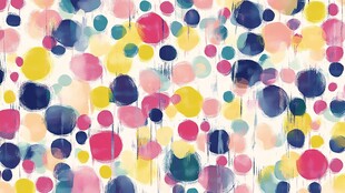 多彩波点水彩图案背景