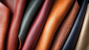 多彩皮革纹理展示