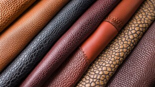 多样质感皮革材质特写
