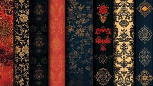 古典华丽中式传统花纹集锦