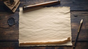 复古信纸与书写工具组合