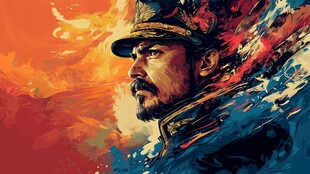 英勇将领的绚丽艺术形象