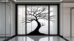 室内抽象枯树装饰艺术