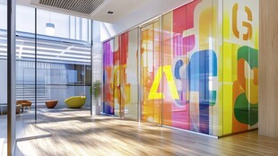 多彩艺术风的现代办公空间