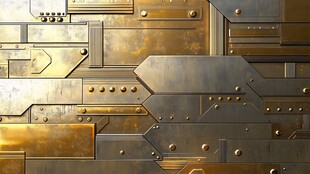 金属质感科技风几何背景图