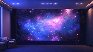 梦幻星空主题家庭影音室