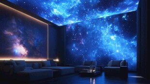 梦幻星空主题客厅空间