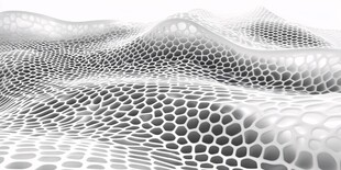 科技感蜂窝状立体纹理背景