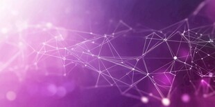 梦幻紫色科技线条背景图