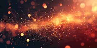 梦幻科技粒子光线背景图